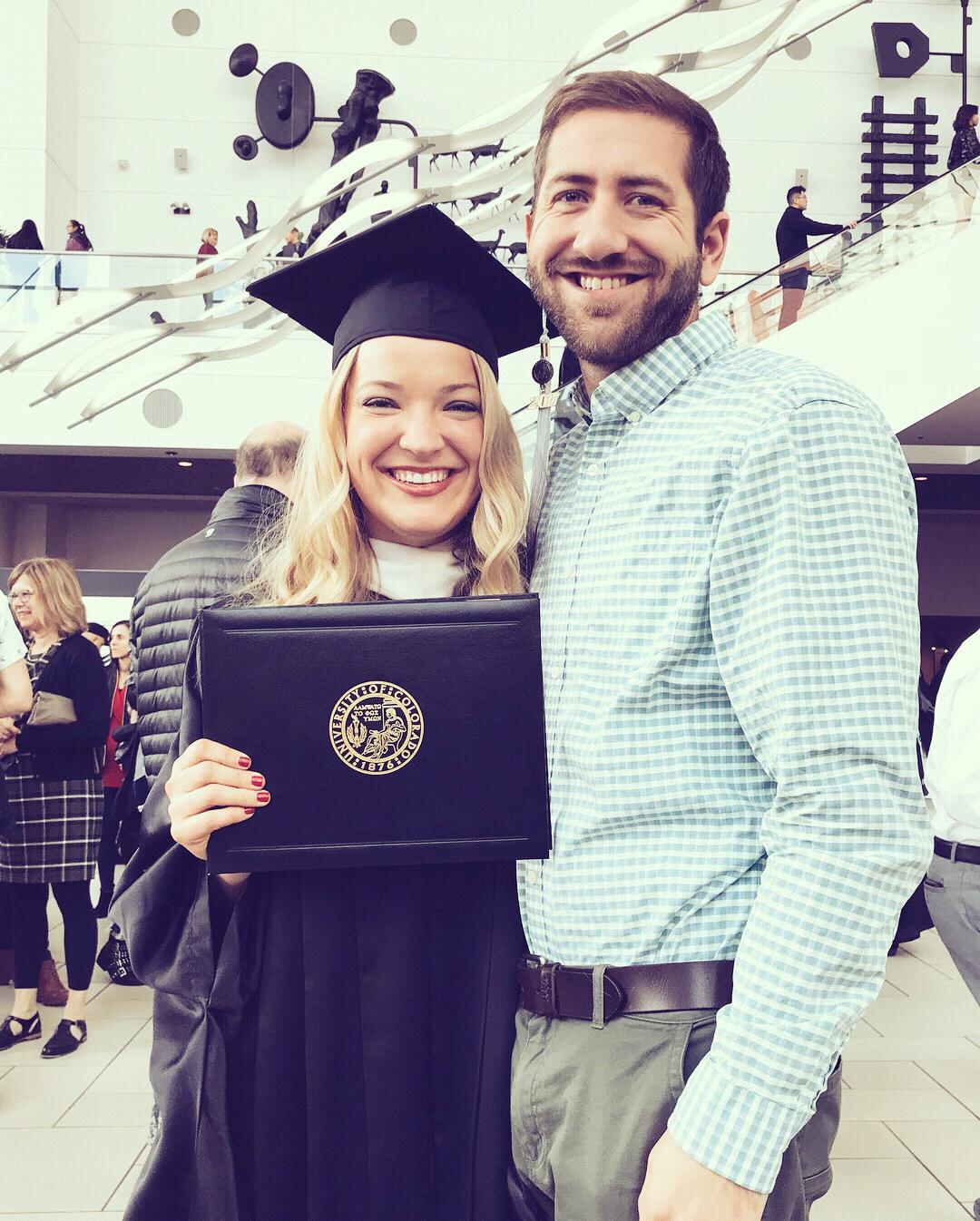 Thanks to Stosh's love & support, I was able to pursue my passion and graduate with my Masters in Elementary Education!
