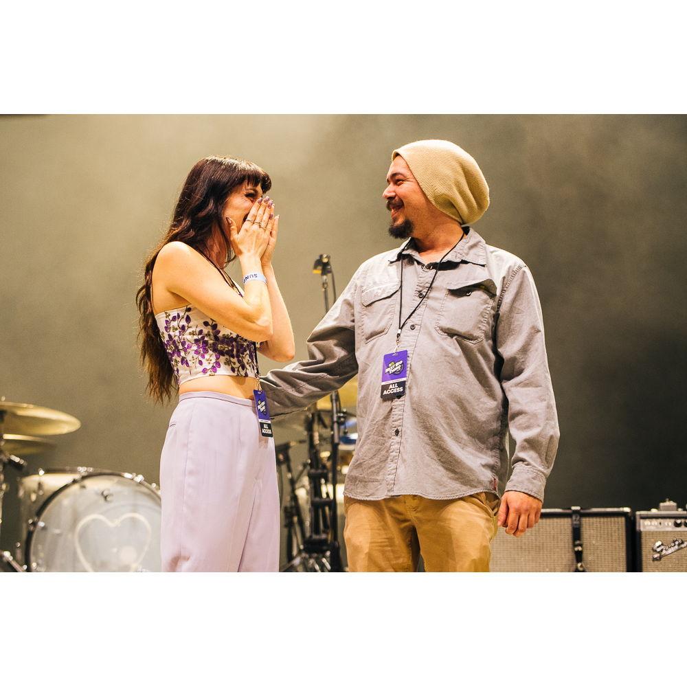 Proposal on stage at 97X Next Big Thing!