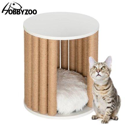 HOBBYZOO 16" Pet Cat Bedside Table Litter Bench Furniture
