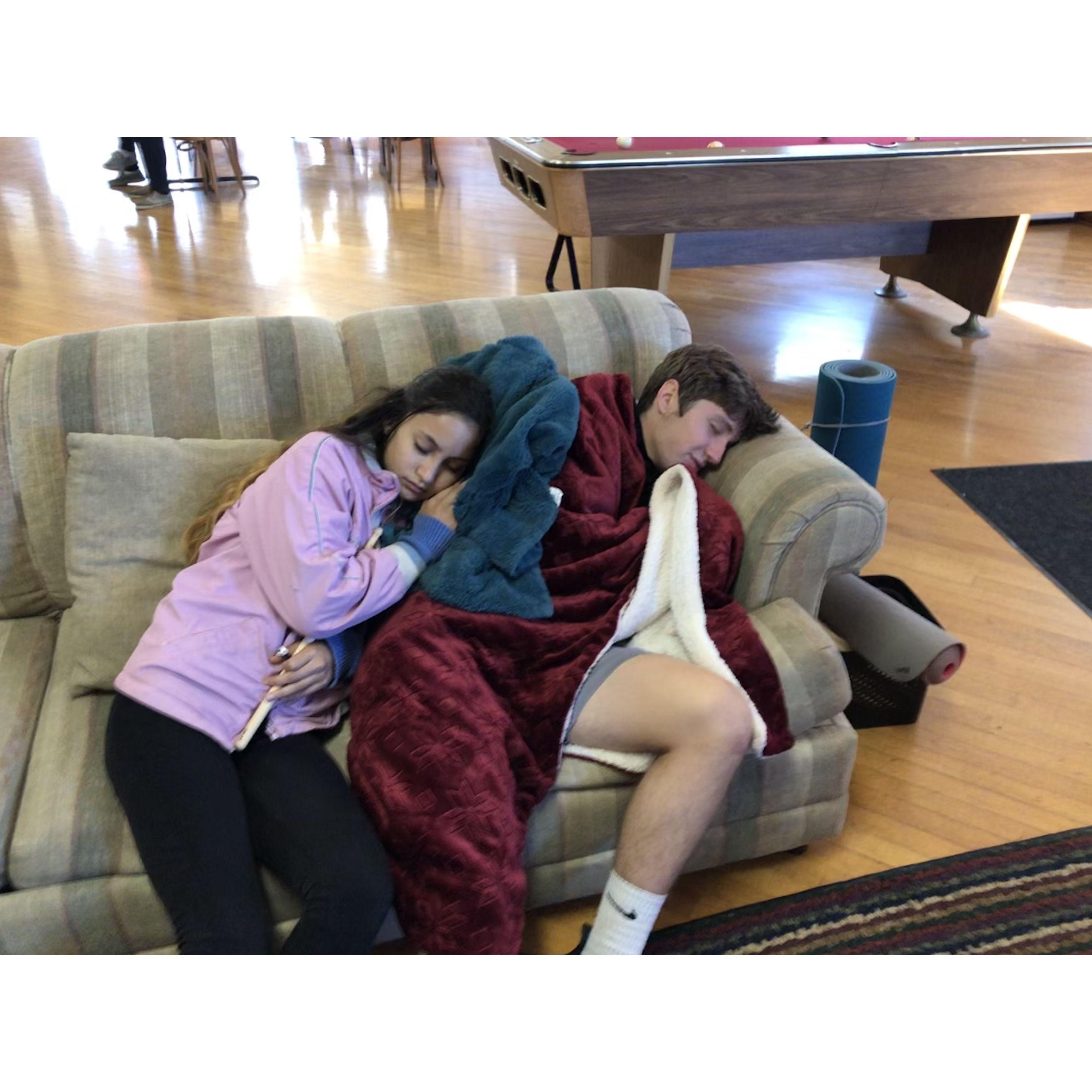 Our first picture together.. This is the game center we were mentioning in our love story on the home page!