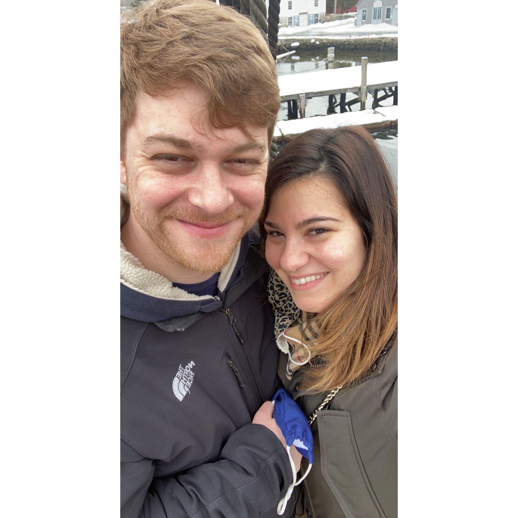 Our first trip together, to Mystic.