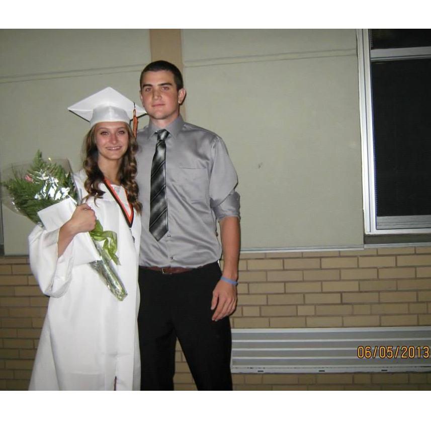 Andrea's high school graduation in 2013
