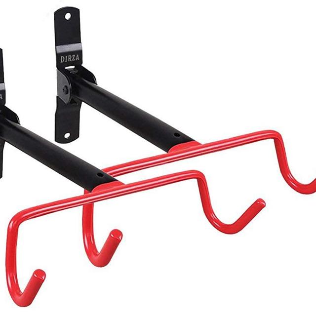 Dirza Wall Mount Bike Hanger Flip Up Garage Bicycle Bike Rack Storage System for Garage Shed with Screws 2 Pack