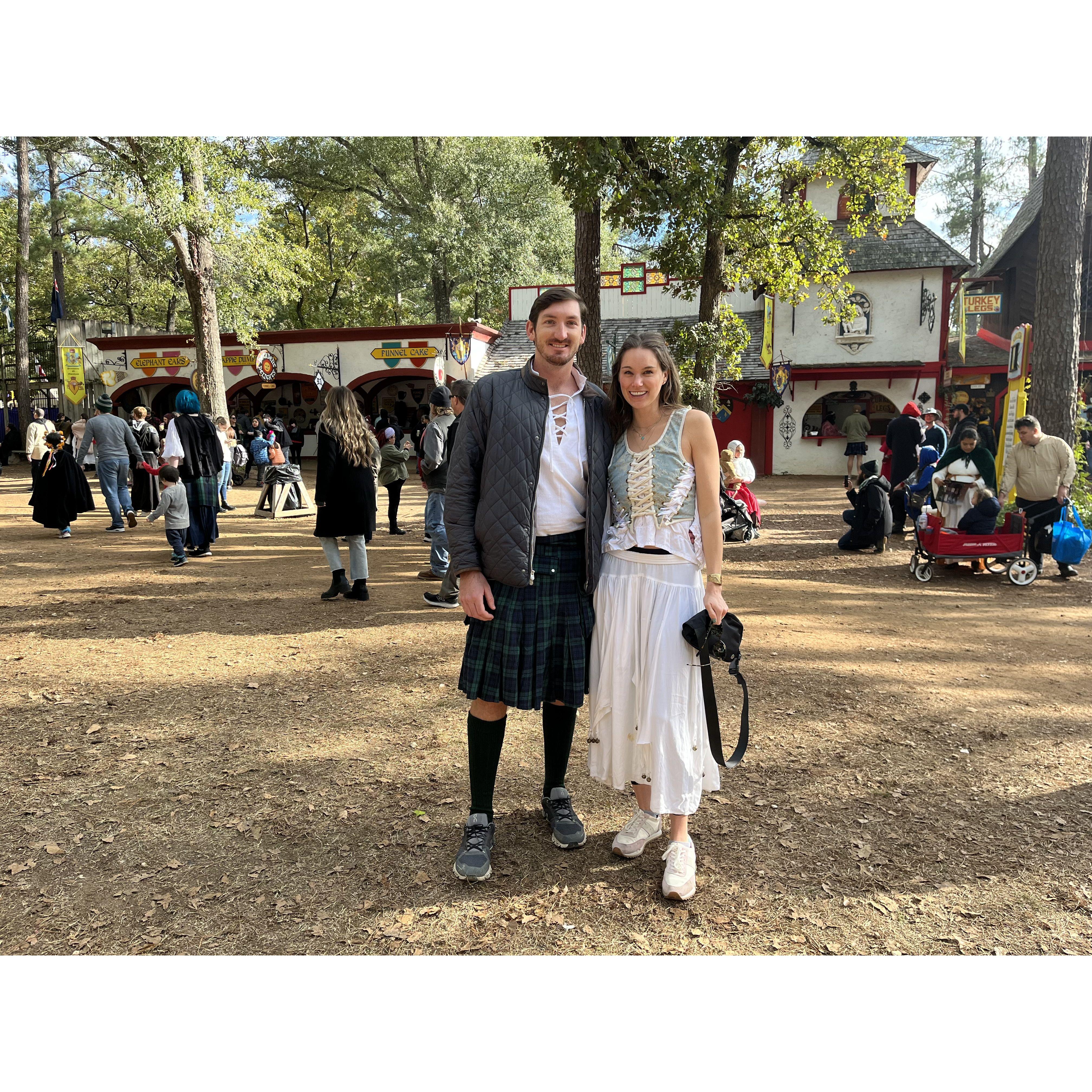 Renaissance Festival- one of our firsts dates. Roddy bought a costume & Alexis’ mom said “wow he sounds like a pretty special guy”