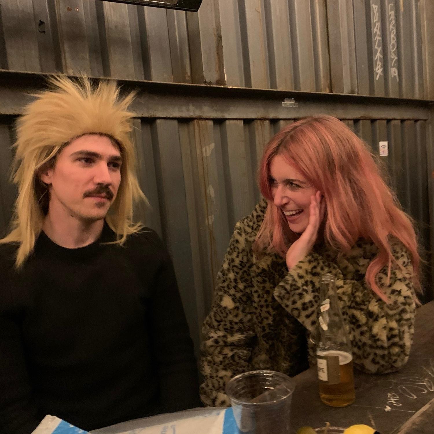 Brooklyn, NY 2021: Johannes being trolled by Sam's friend Annalise immediately upon meeting