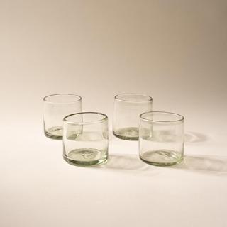 Hand-Blown Short Tumbler, Set of 4