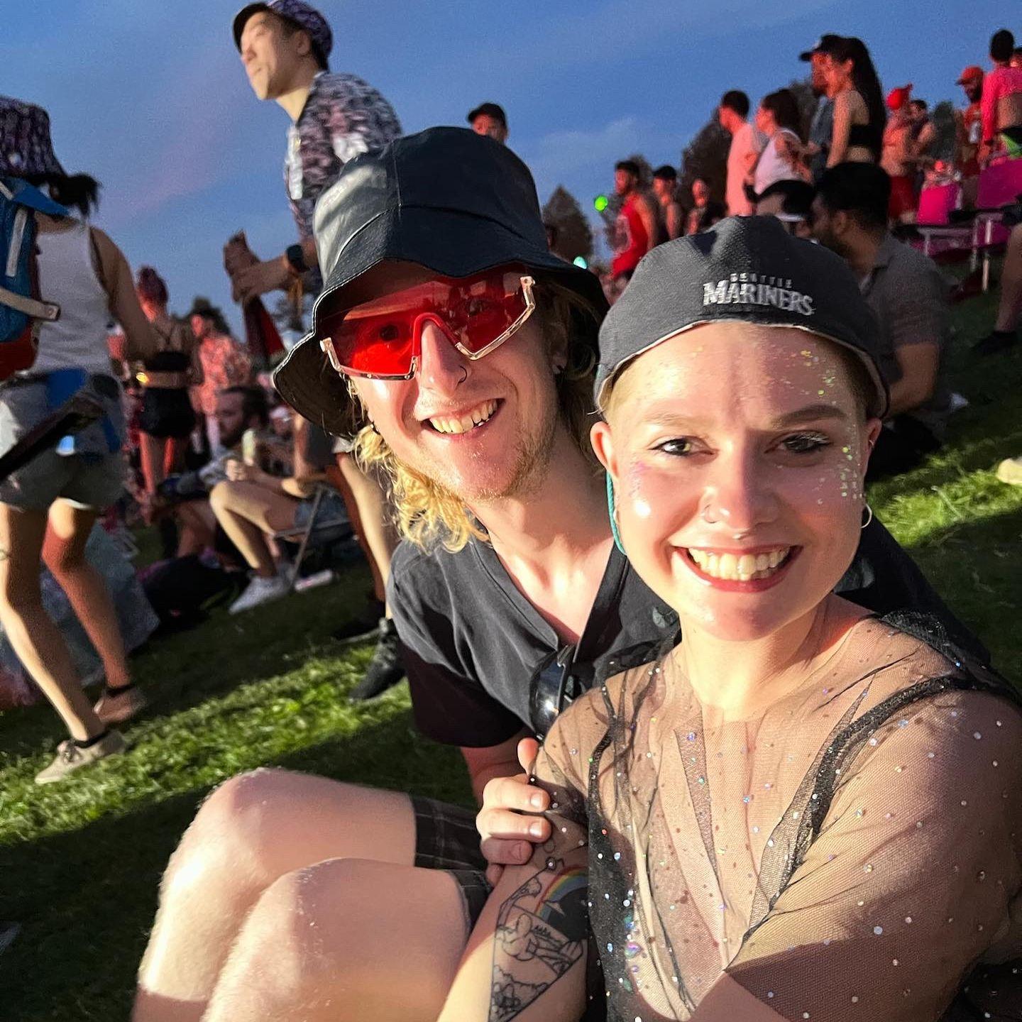 Our first photo, the weekend we met!