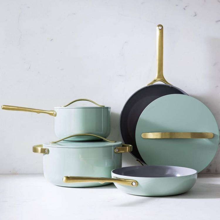 Caraway Home 7-Piece Graphite Gold Non-Stick Ceramic Cookware Set
