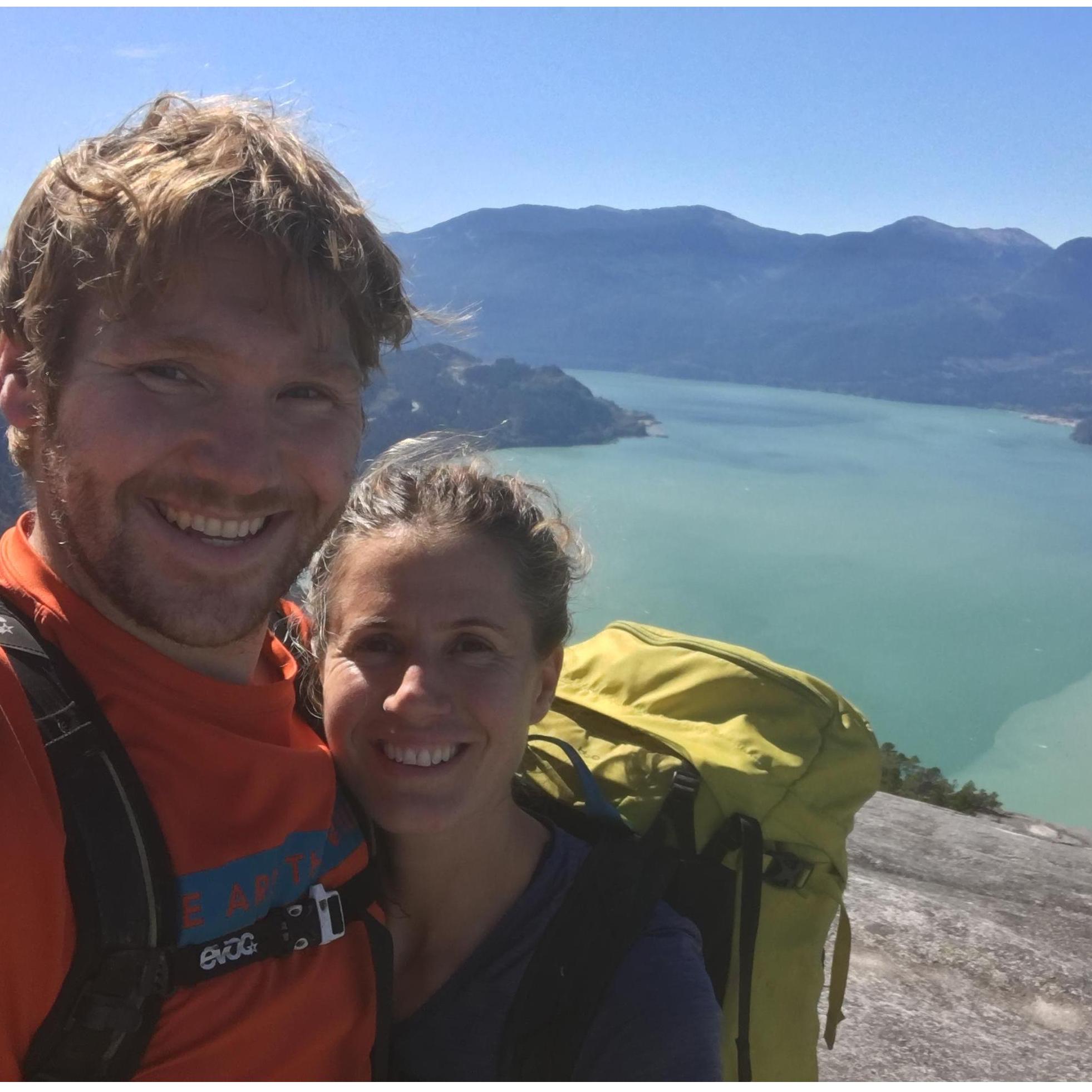 Us shortly after a full 15 pitch climb to the top of the Stawamus Chief in the summer of 2017.