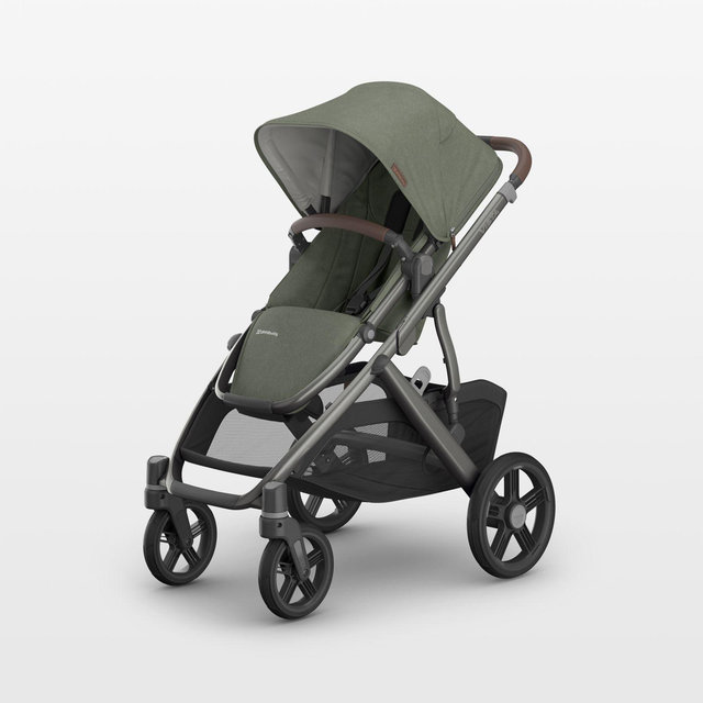UPPAbaby Vista V3 Evelyn Meadow Green Foldable Convertible Baby Stroller