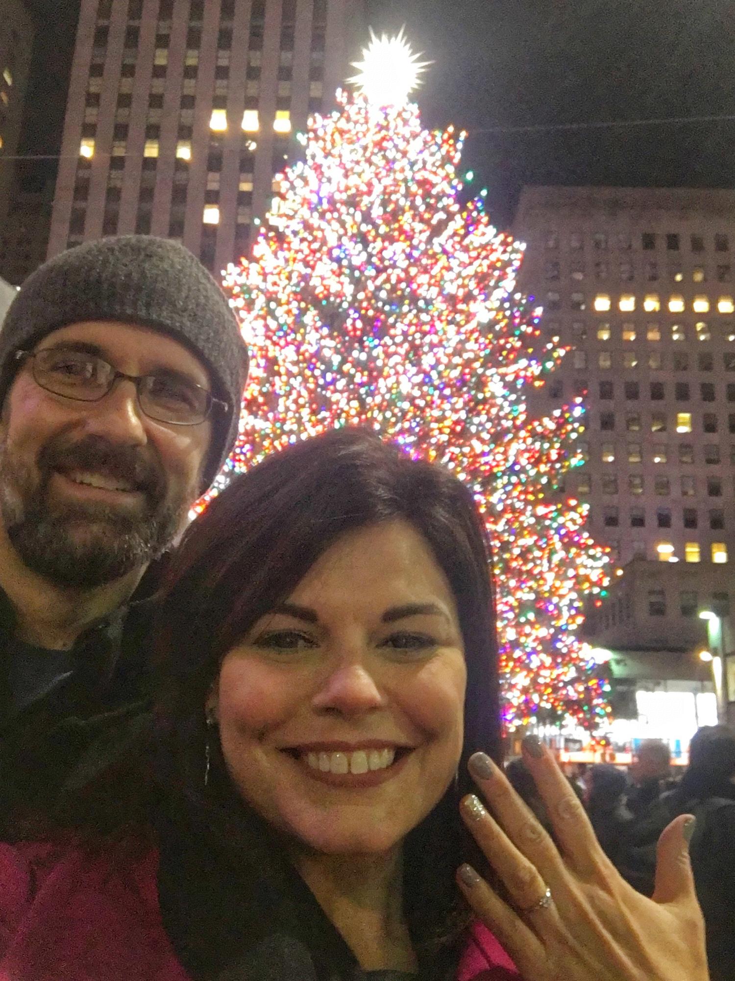 She said yes!!! @Rockefeller Center