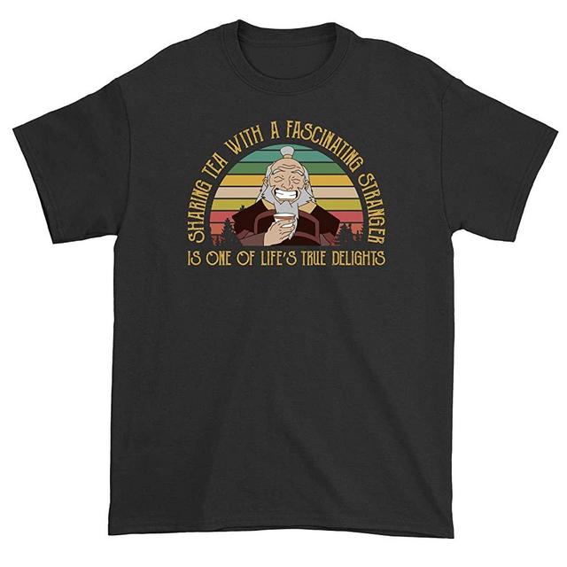Sharing Tea with A Fascinating Stranger is One of Life's True Delights Uncle Iroh Vintage T-Shirt Peaceful Wisdom of Uncle Iroh Tea Drinker Shirt