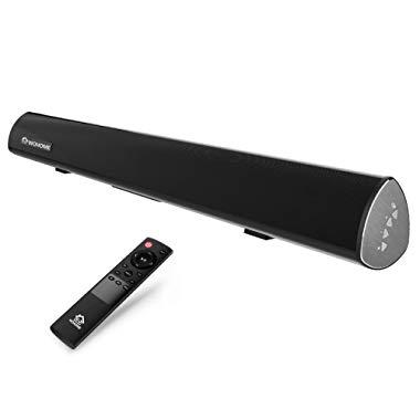 Wohome TV Sound Bar Wireless Bluetooth and Wired Home Theater Speaker System (40", 6 Drivers, 80W, 3D Surround Sound,105dB Audio Output, Remote Control, Wall Mountable, Model S9920)