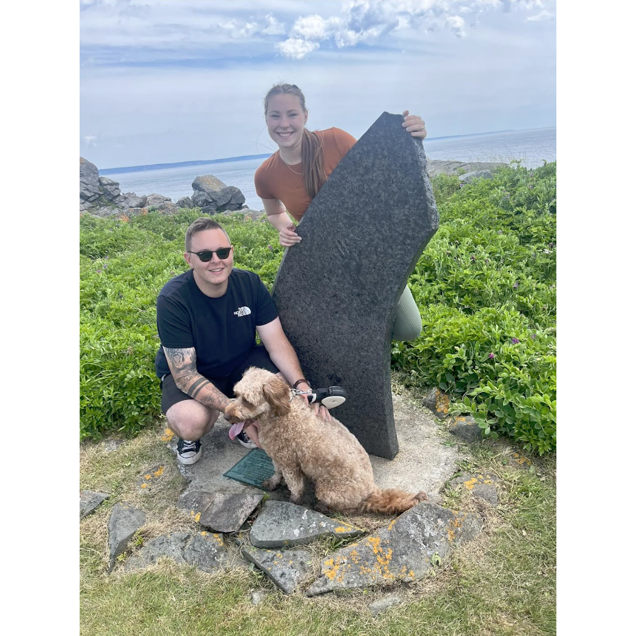 First trip to Canada with our fur baby Oliver