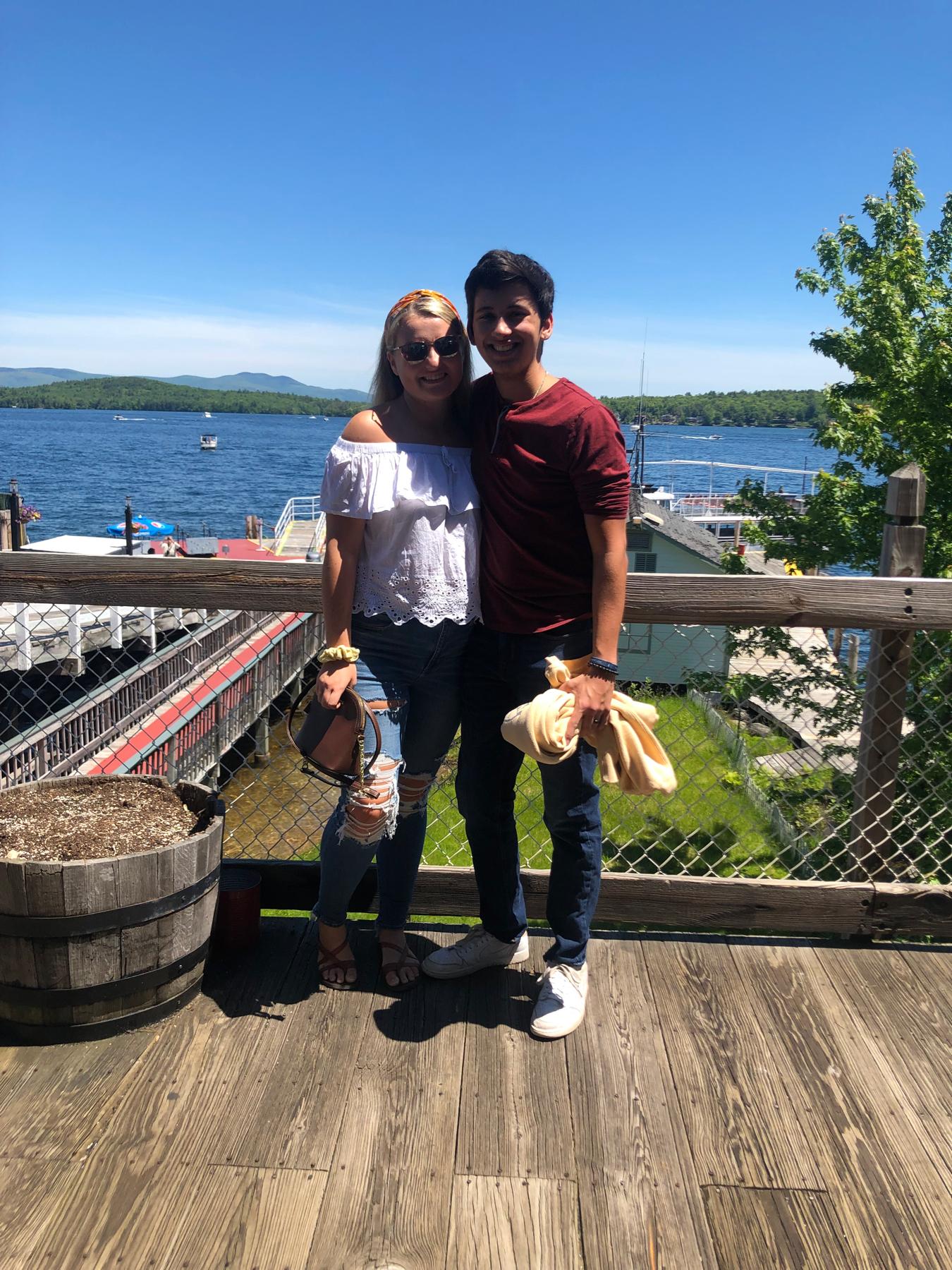 Ally visiting Ben in New Hampshire for second anniversary in 2019.