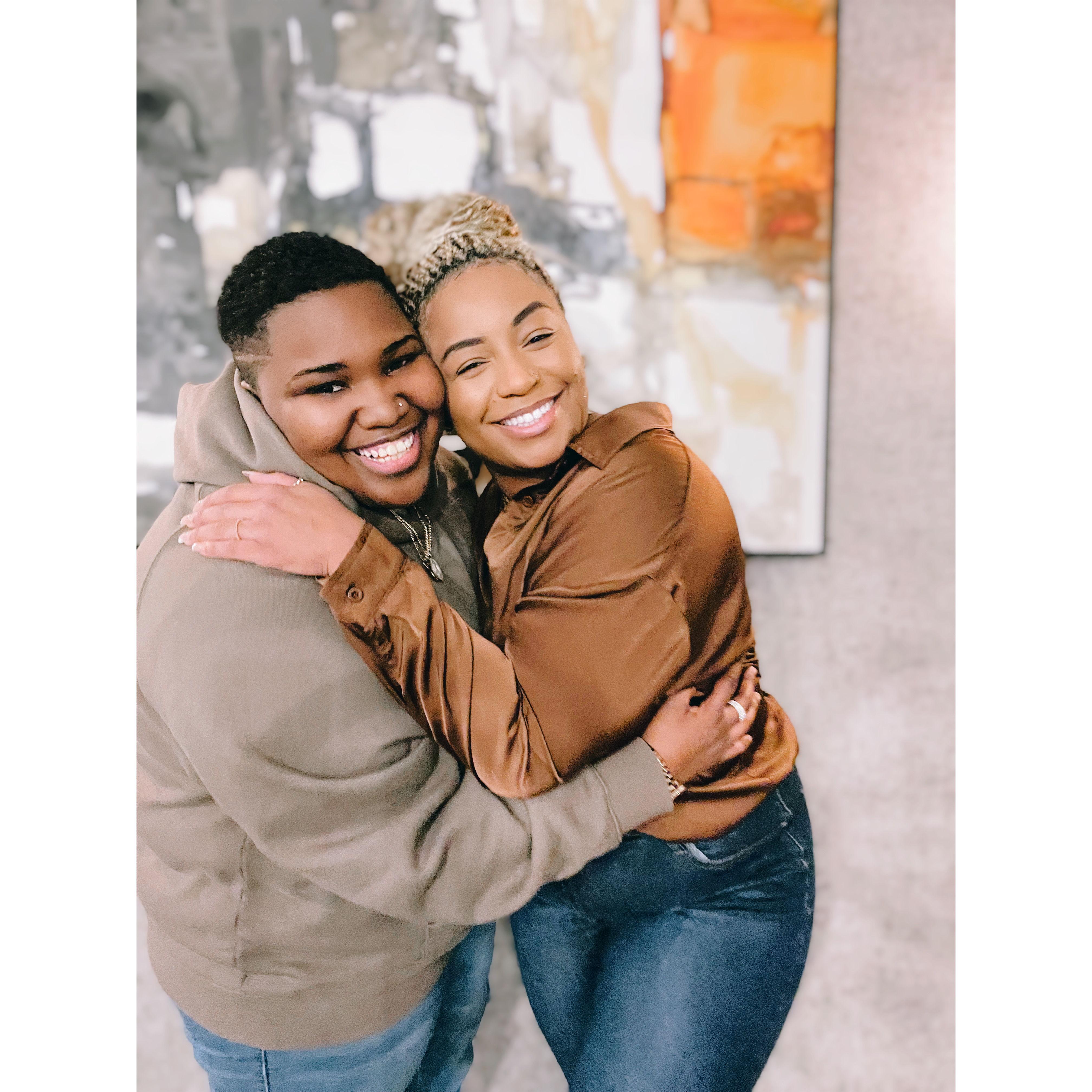 Celebrating our first Valentine’s Day together.