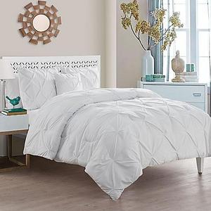 VCNY Home Carmen 4-Piece King Comforter Set in White