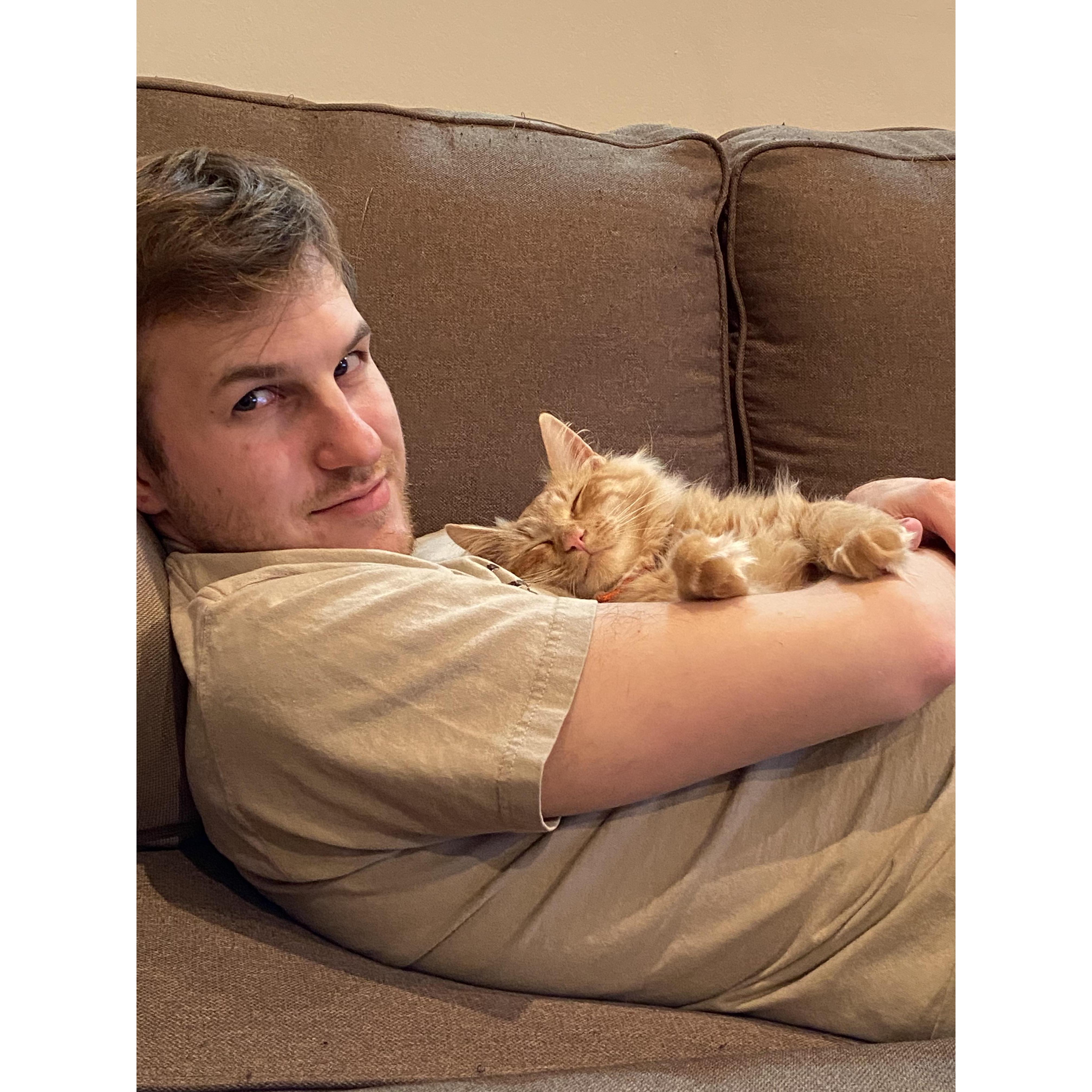 Dad and his son Tugger