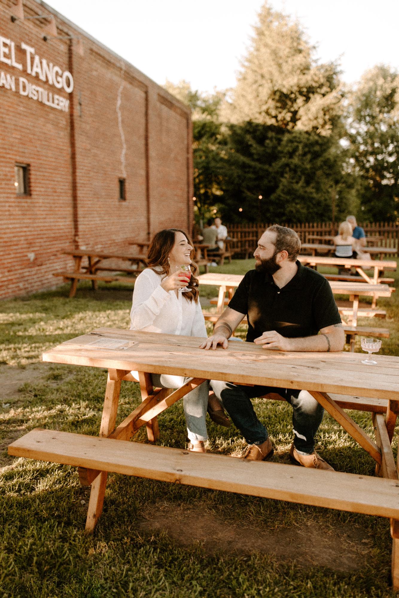 Our first date was at Hotel Tango. It was an instant connection—and both Kylie and Richard separately told friends during the evening that it was the best first date.