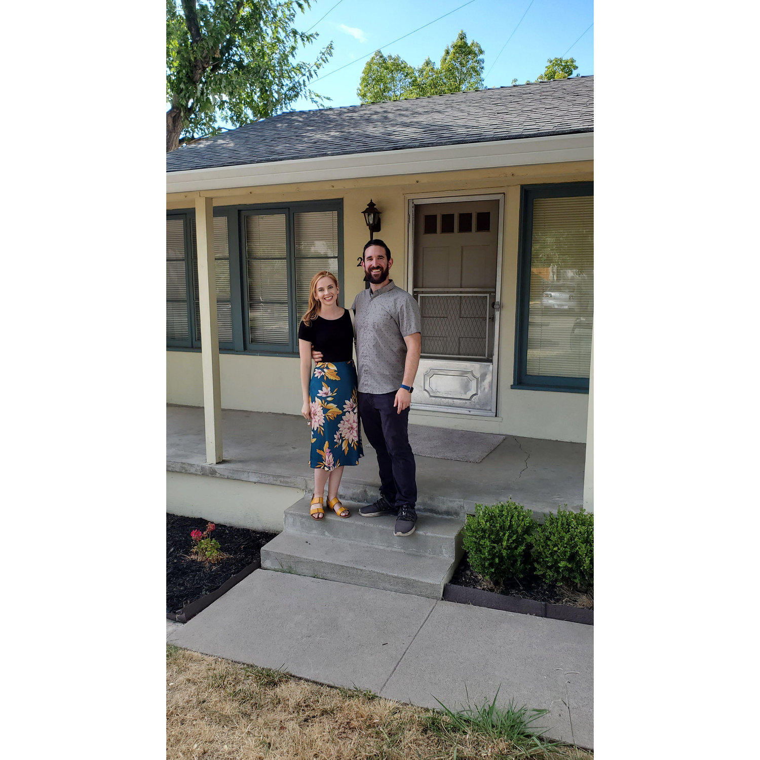 The day Katie bought her house, the Atomic Bungalow, in Sacrament.