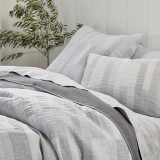 Anza Organic Matelasse Duvet Cover