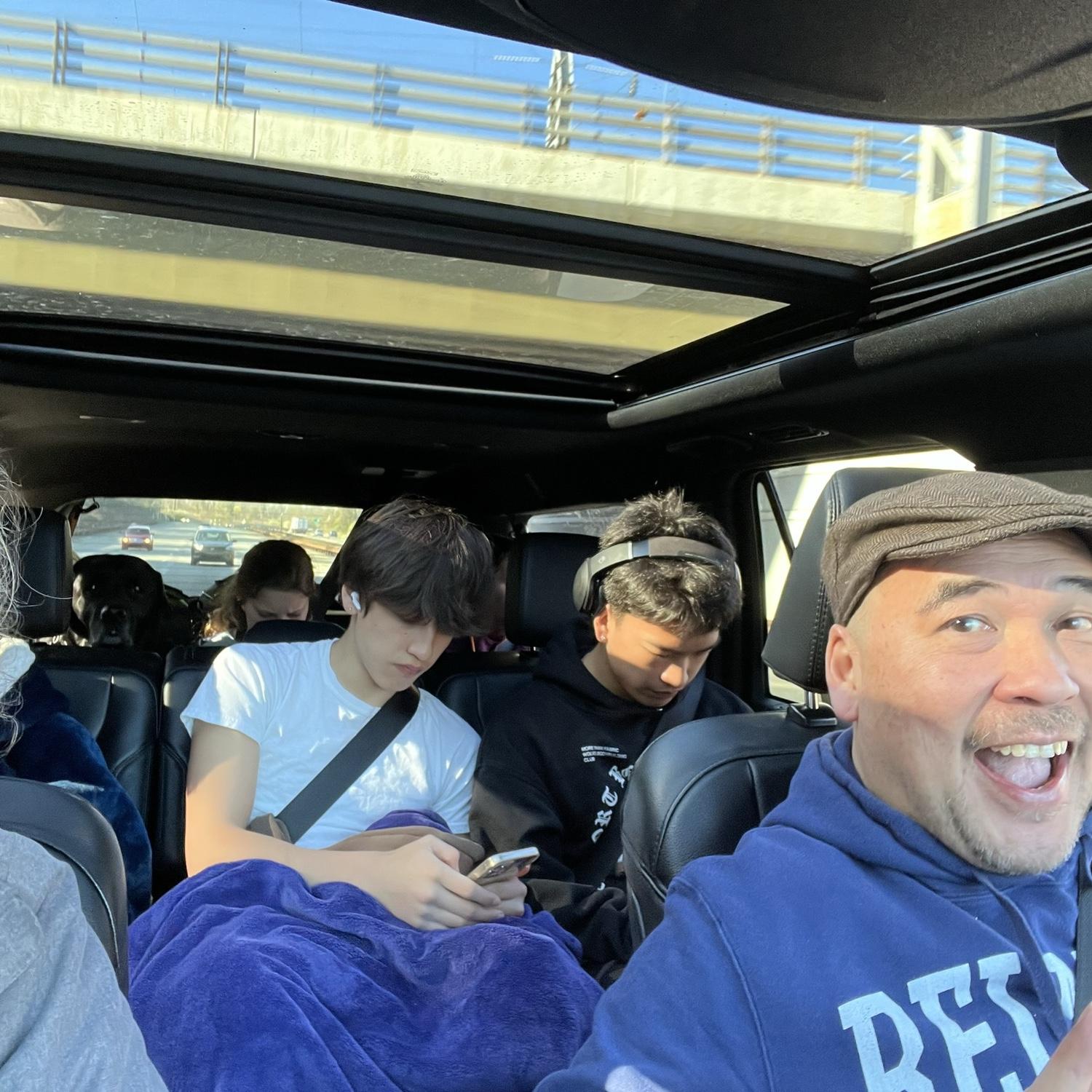 A packed Suburban, heading to Acadia!  Spring Break 2023
