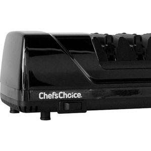 Chef’sChoice Professional Electric Knife Sharpeners AngleSelect for 15- and 20-Degree Straight-Edge and Serrated Knives with Diamond Abrasives & Precision Angle Control, 2-Stage, Black