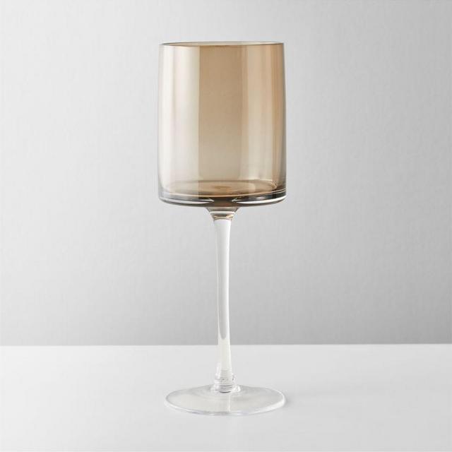 Porsha Smoke White Wine Glass