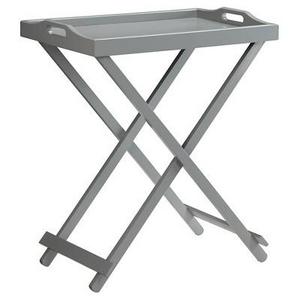Designs2Go Folding Tray Table Gray Medium Convenience Concepts