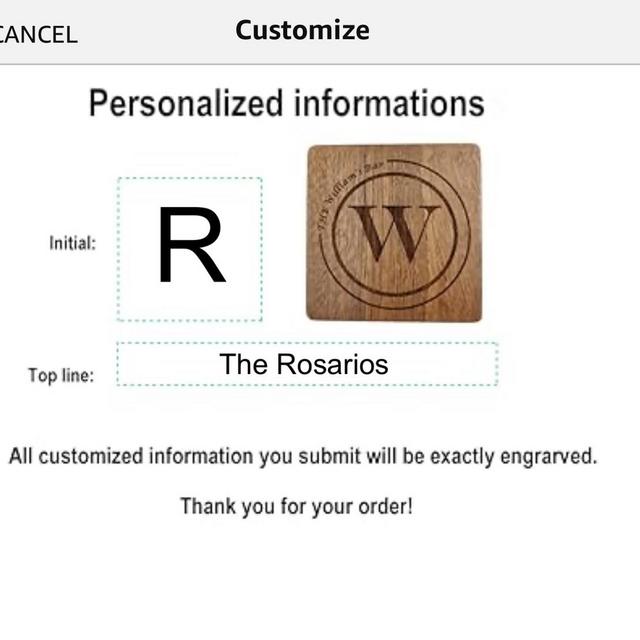 Personalized Custom Engraved Wood Coasters with Holder, Monogram Coasters for Drinks, Wedding & Parents Gifts