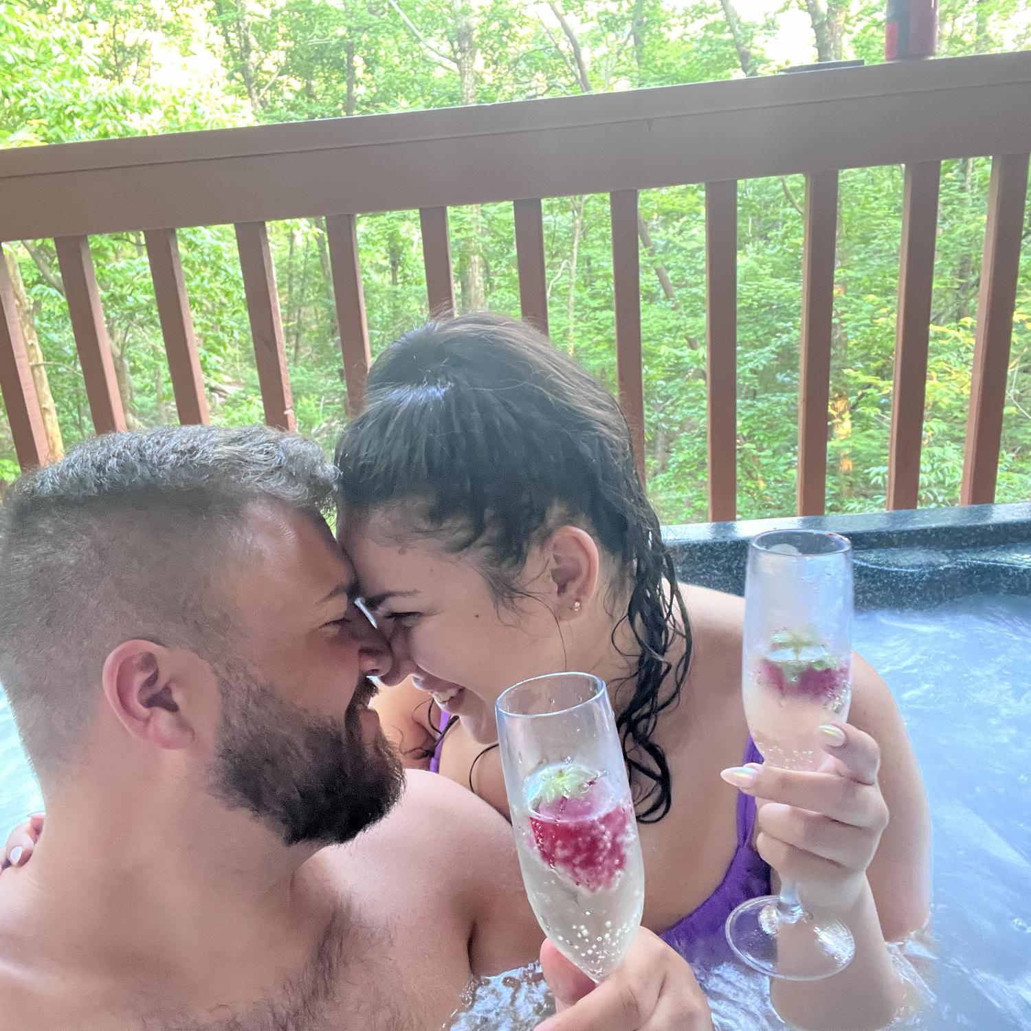 Celebrating our 6 year anniversary in Blue Ridge