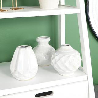 3-Piece Glam Round Pot Vase Set