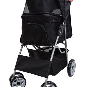 VIVO Four Wheel Pet Stroller (Black)