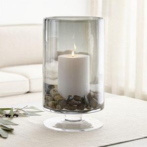 London Large Smoke Hurricane Candle Holder