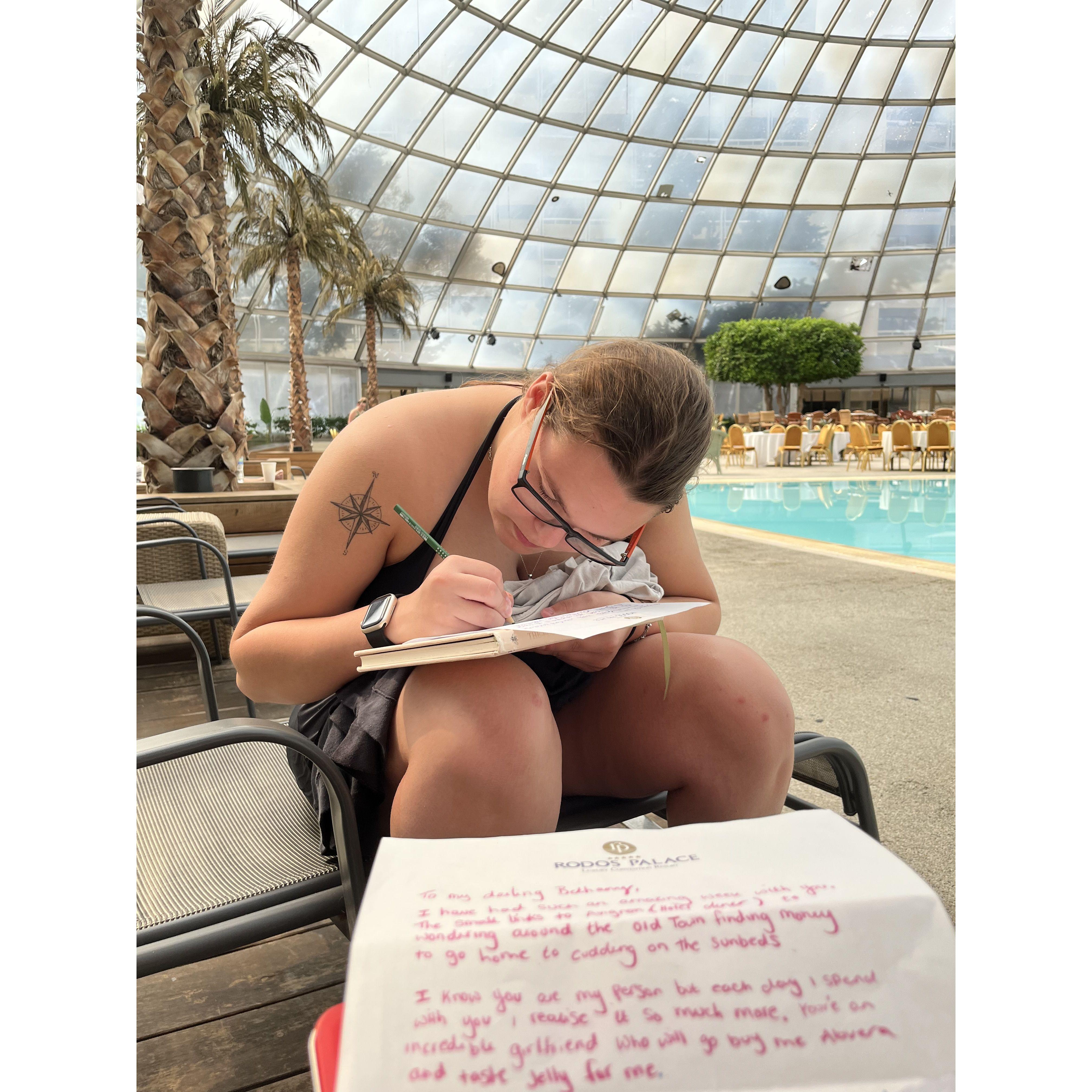 We are always writing love letters