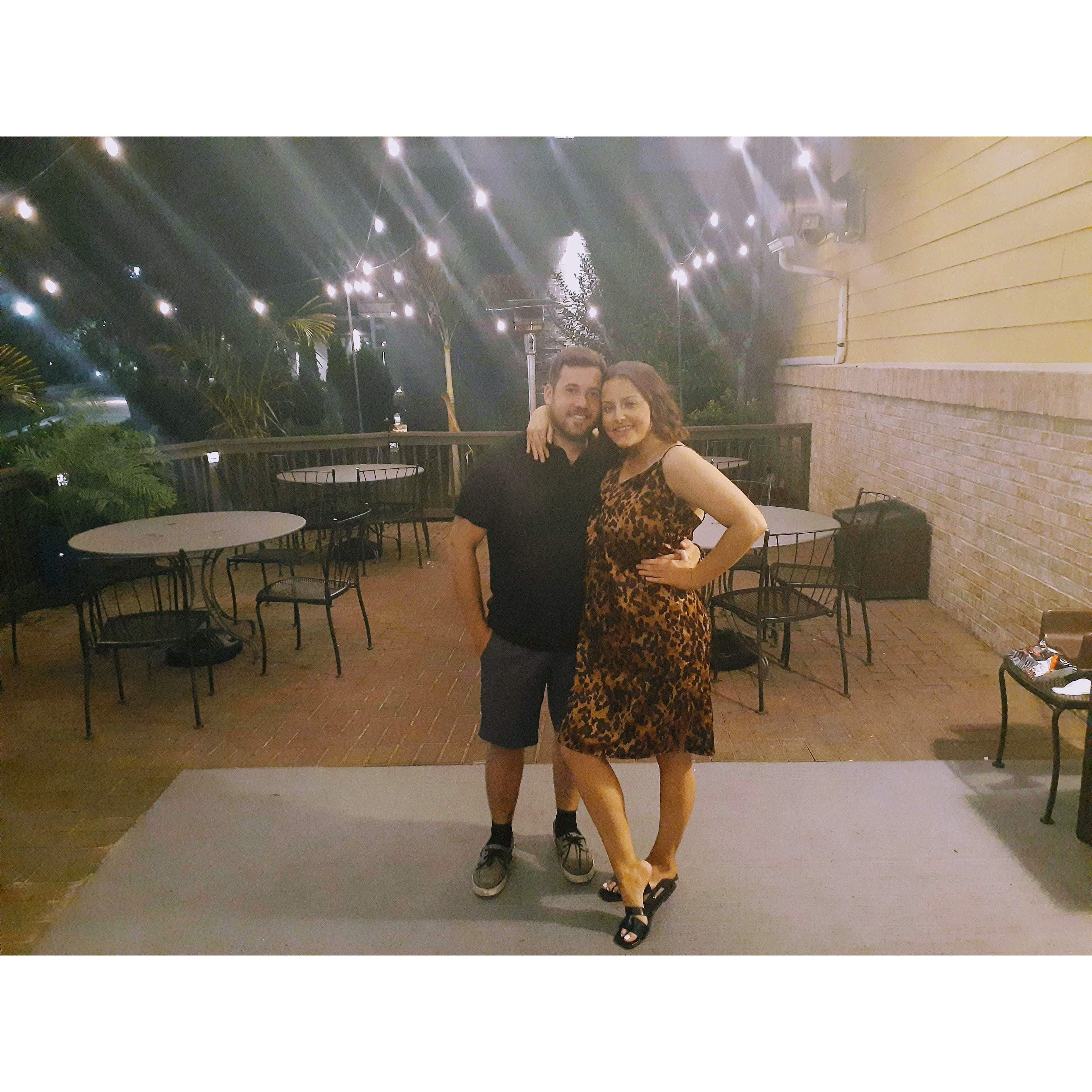 Our first photo together.