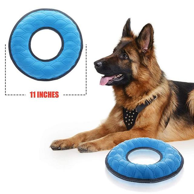 Tuff Pupper Multi-Use Floating Dog Ring Toy & Dog Water Toy | Great Dog Fetch Toy for Exercise - Bounces On Surfaces | Not for Destructive chewers