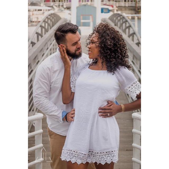 Engagement Photos at the Long Beach Pier.