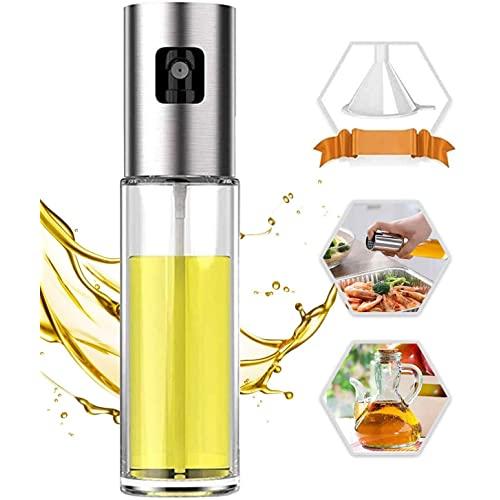 Oil Sprayer for Cooking, 100ml Oil Spray Bottle Versatile Glass for Cooking, Baking, Roasting, Grilling