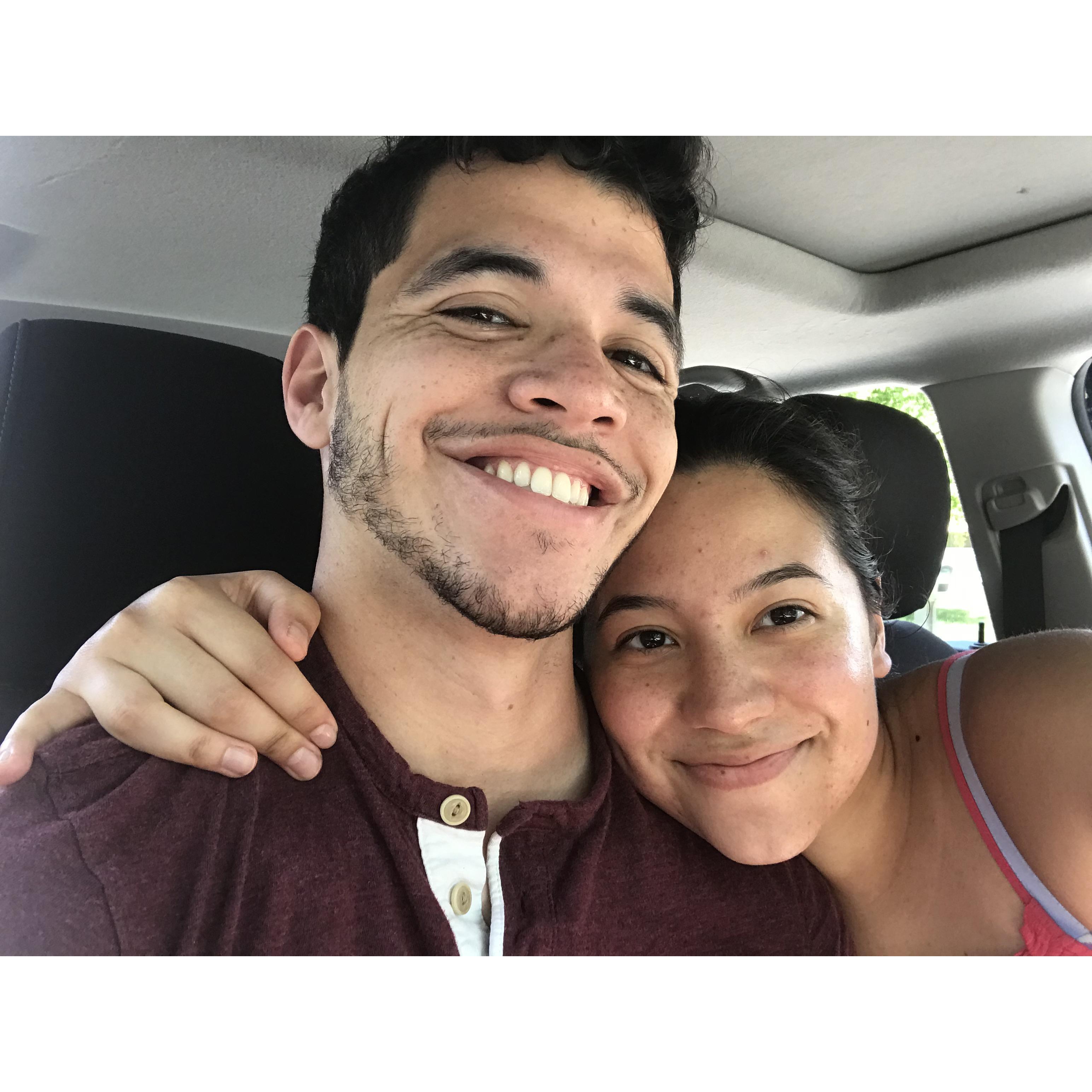 This was after we got engaged :)