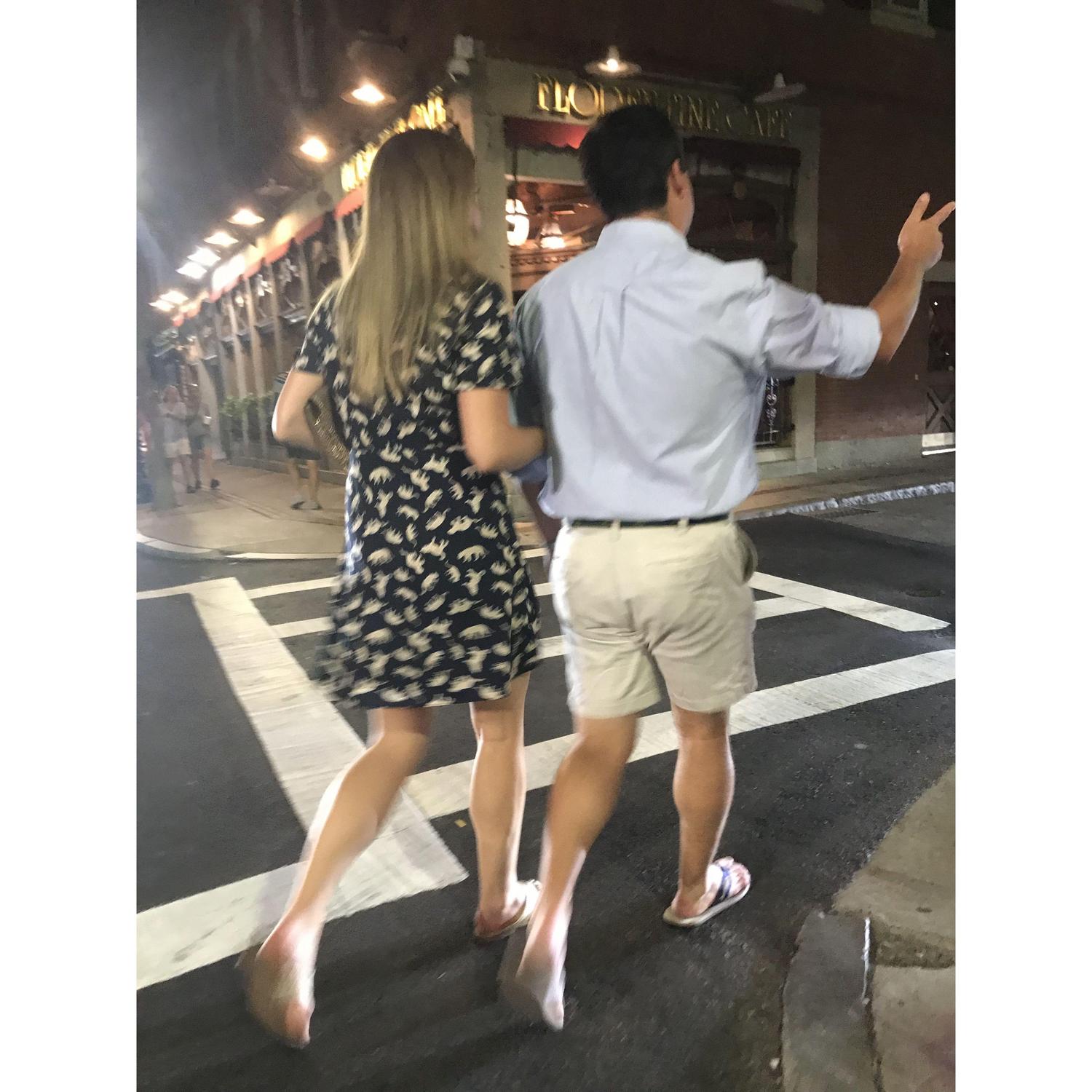 Boston (sneaky first photo together!), 2019
