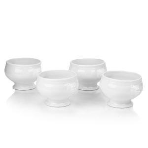 French Lion Head Soup Bowls Set of 4