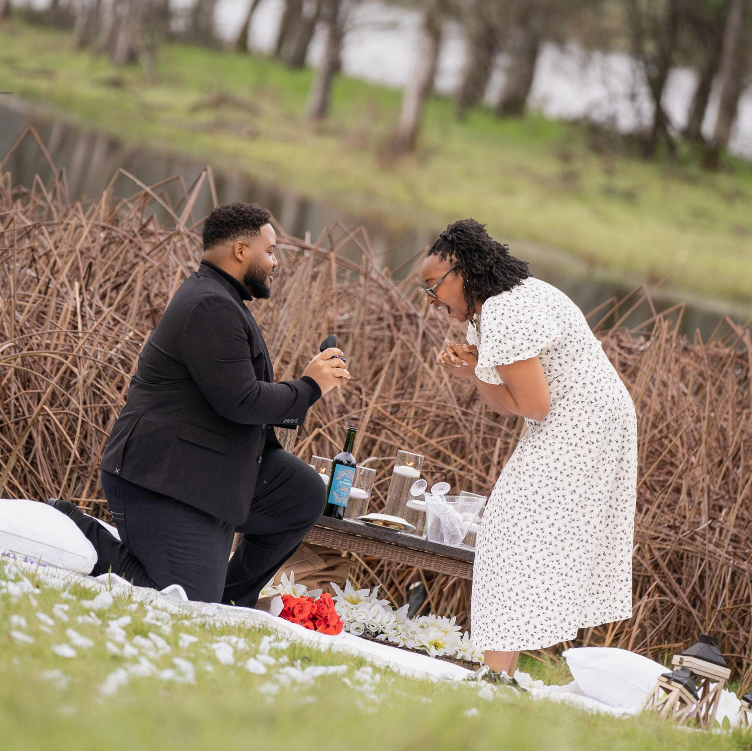 Complete SHOCK at how absolutely gorgeous the ring was.