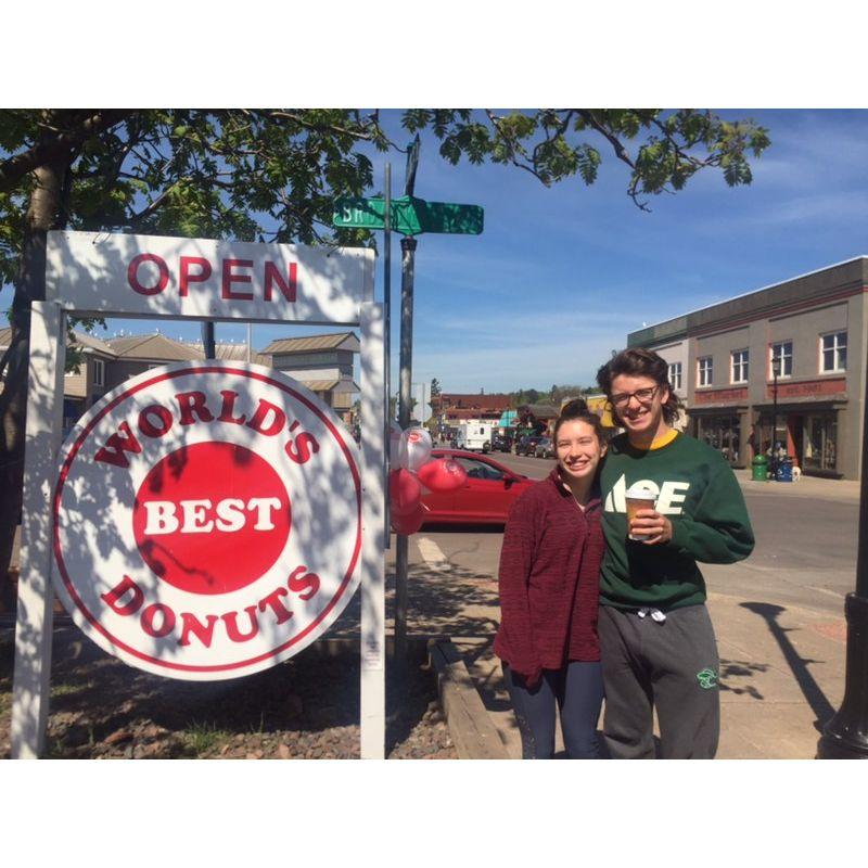 Visiting World's Best Donuts in Grand Marais, MN