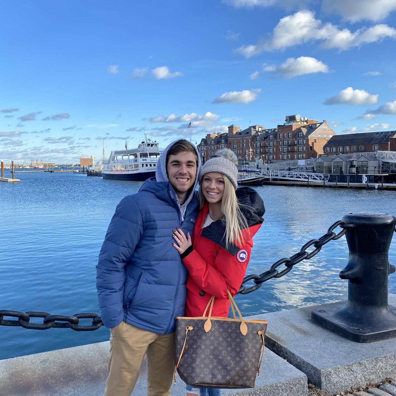 Casey's first visit to Boston (with me)!