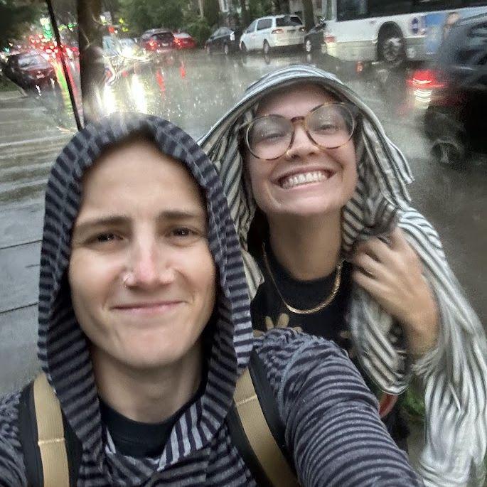 Caught in the rain