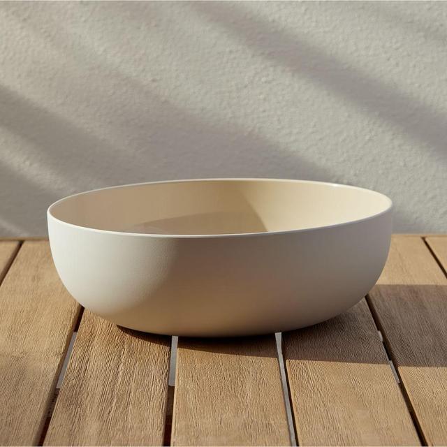 Aaron Probyn Kaloh Melamine Serveware, Salad Bowl, Melamine, White