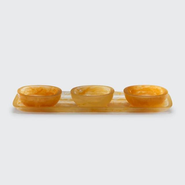Yellow Tapas Bowl and Tray