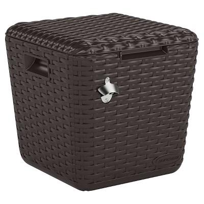 Outdoor Cooler Cube - Brown - Suncast