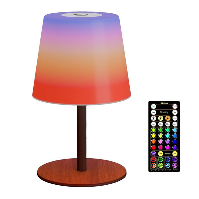 EZVALO Valentines Day Gifts for Her, RGB Color Changing Shower Lamp, 83 Scene Modes, IP65 Waterproof Rechargeable Cordless LED Light for Bathroom, Spa-Like Shower, Patio, Camping, Home Decor, 1Pcs